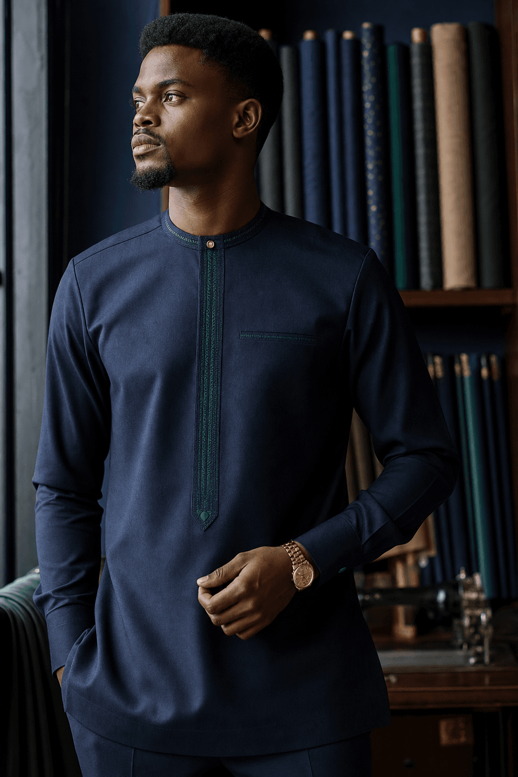UNNAD custom menswear in the atelier