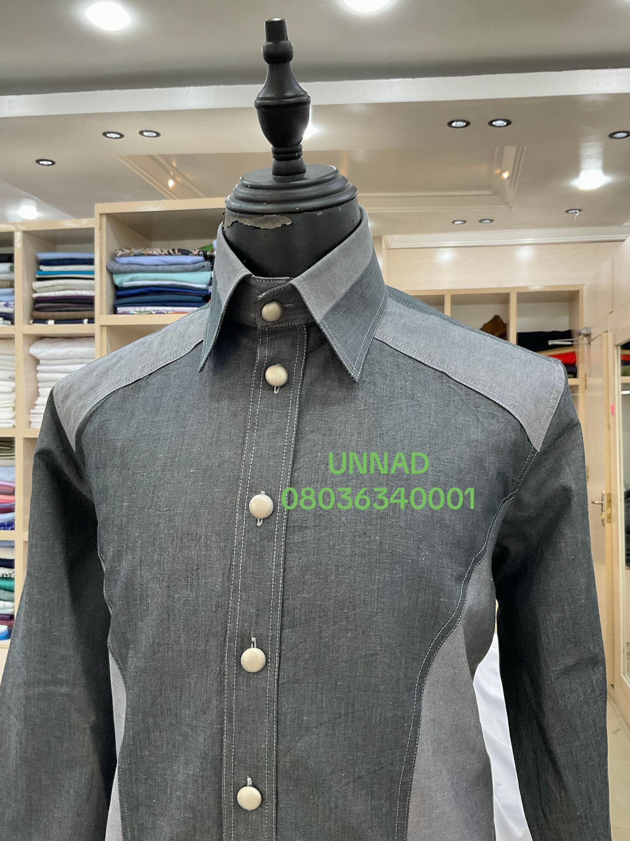 Charcoal Panel Shirt