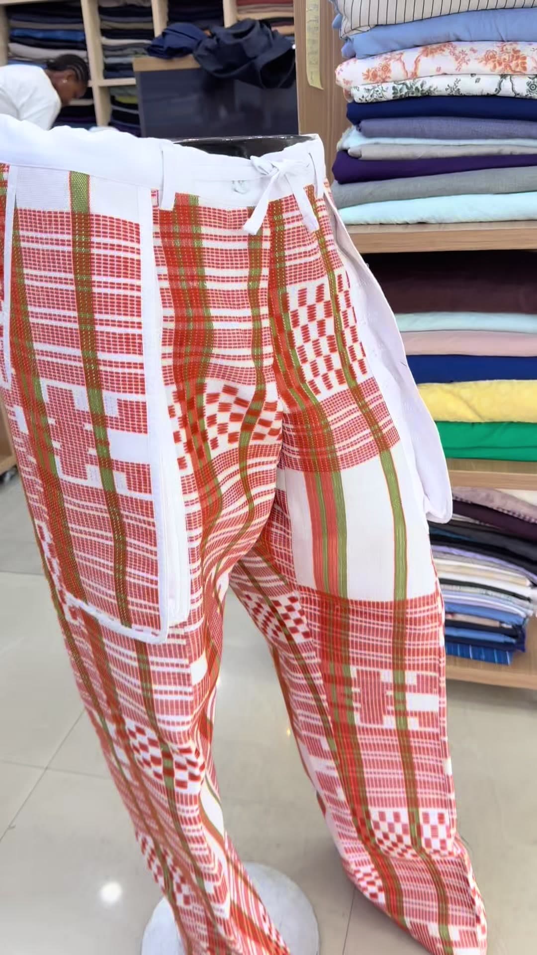 Coral Woven Trousers